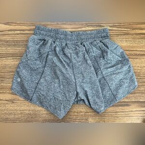 Lululemon Grey Track That Mid Rise Lined Short 5” Size 10 Like New Worn Once